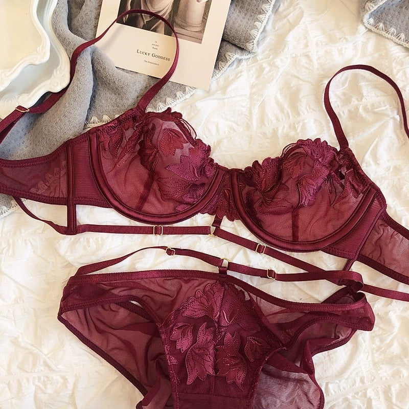 Ensemble lingerie floral-Velonjara-Secret
